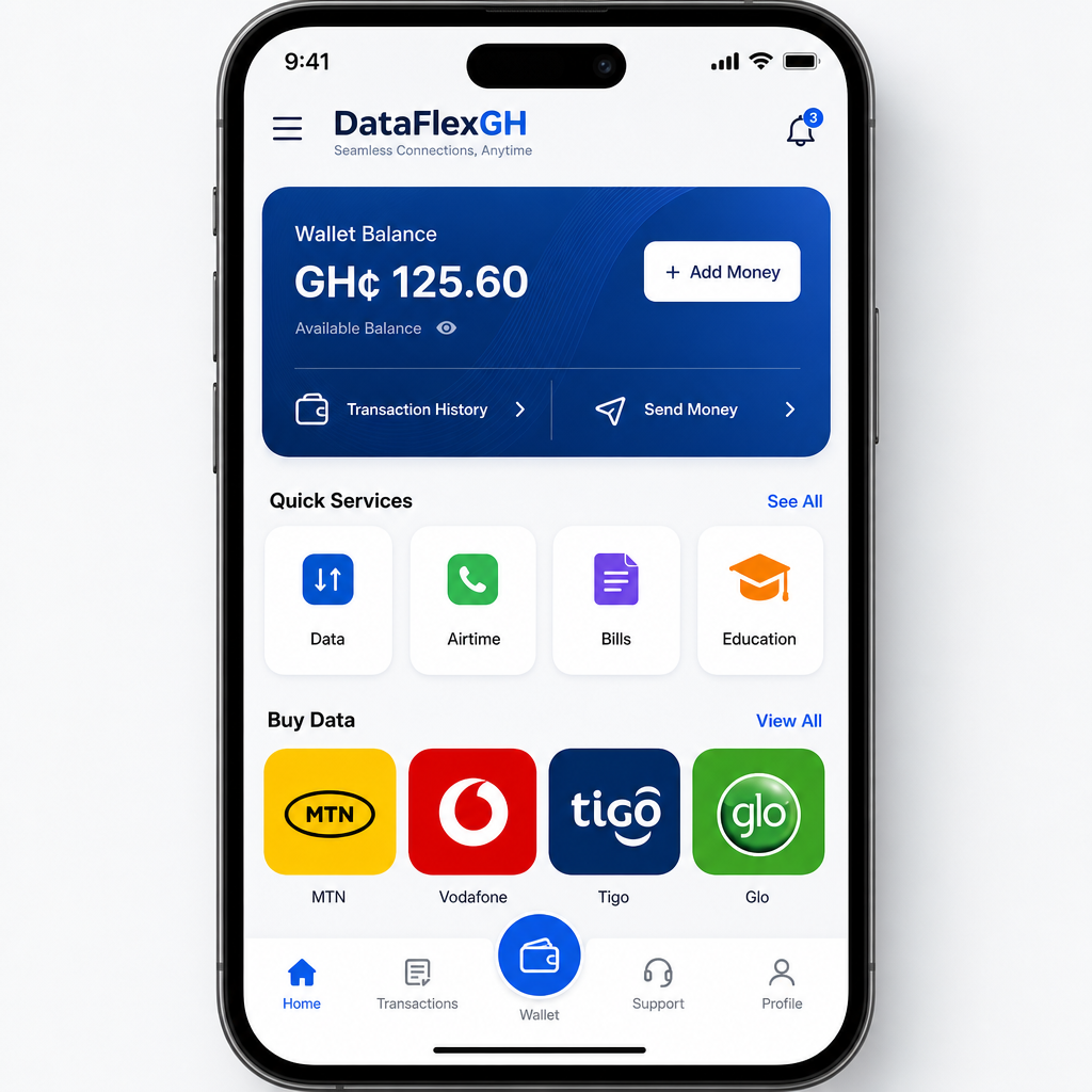 DataFlexGH app on phone